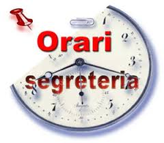 Orario di ricevimento segreteria